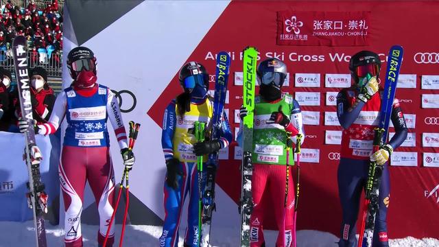 Secret Garden (CHN), finale skicross dames : victoire de Sandra Naeslund (SWE), Fanny Smith (SUI) 2e