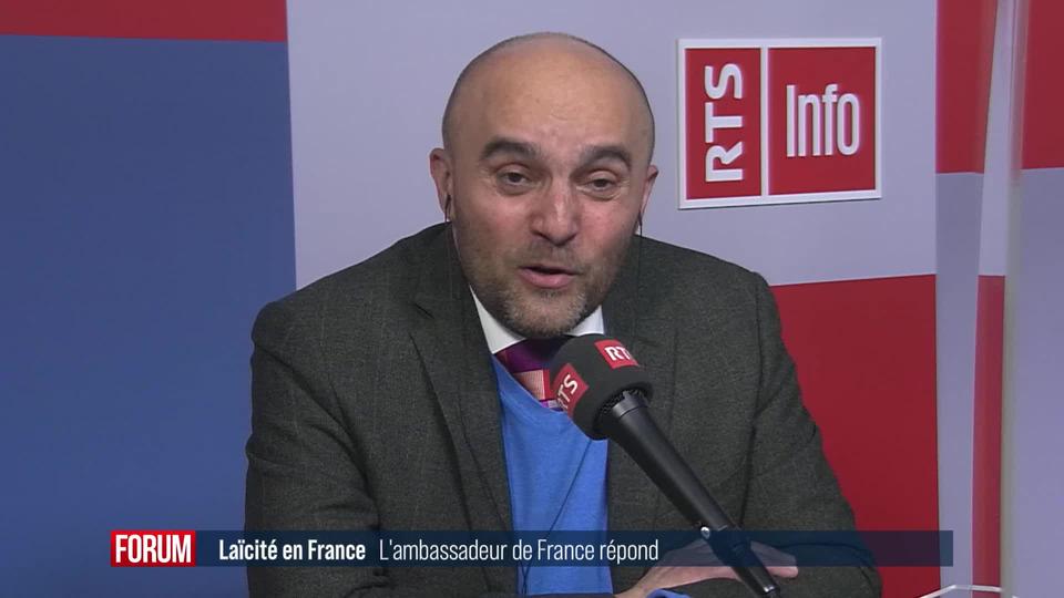 Réactions de l'ambassadeur de France aux tests PCR aux frontières et à la loi sur le séparatisme religieux