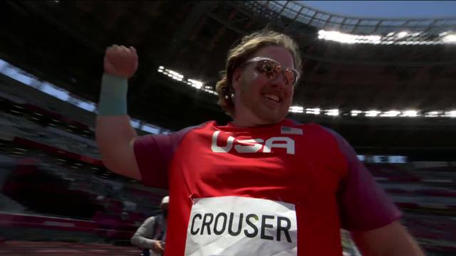 Athlétisme, lancer de poids:  Ryan Crouser (USA) s'impose avec un lancer à 23.30