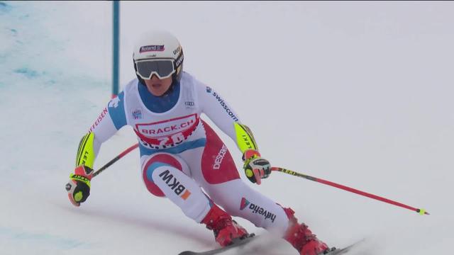 St-Moritz (SUI), super-G dames, 1re manche: Joana Hälen (SUI)
