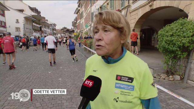Odette Vetter a été une des premières femmes à courir Morat-Fribourg. 46 ans plus tard et âgée de 73 ans, elle court encore