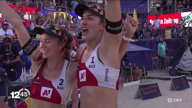 Beachvolley: la paire suisse Nina Betschart et Tanja Hüberli championne d'Europe