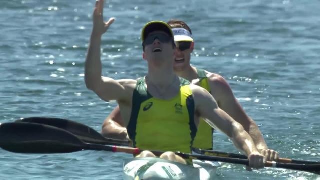 Canoé (sprint), kayak biplace messieurs: les Australiens remportent le titre