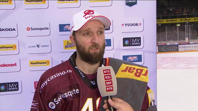 Hockey: Genève - Zurich (3-1) Interview Benjamin Antonietti