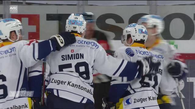 Hockey, National League, 31e journée: Bienne - Zoug (0-2)