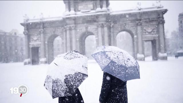 Aéroport fermé, automobilistes bloqués, l'Espagne fait face à de fortes chutes de neige, du jamais-vu depuis cinquante ans