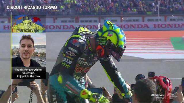 GP de Valence (ESP), MotoGP (#14): l'hommage des célébrités pour Valentino Rossi