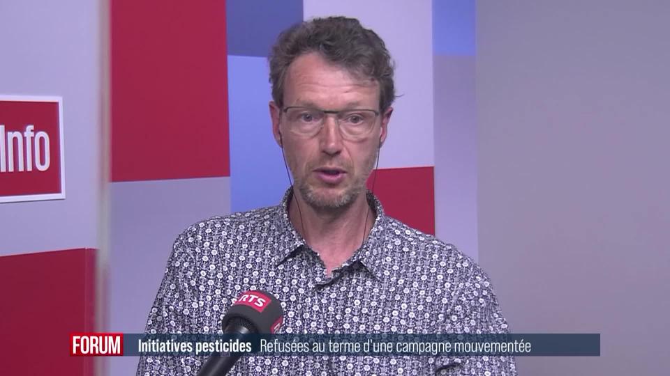 Initiatives anti-pesticides refusées au terme d’une campagne houleuse : interview d’Emilie Beuret, Edward Mitchell et Jean-François Chapuisat