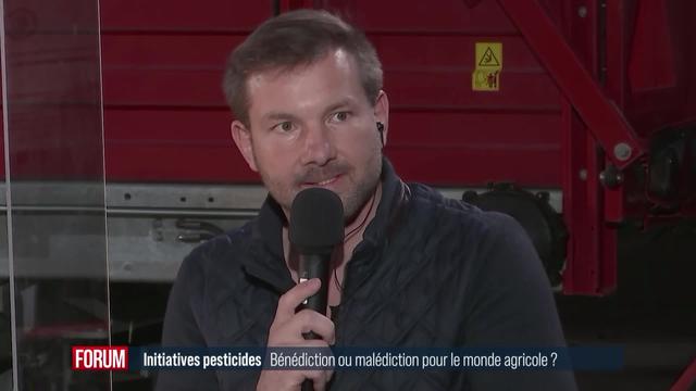 Initiative sur les pesticides: Débat entre Simone de Montmollin et Cédric Guillod