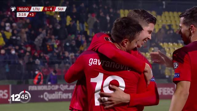 Qualifications mondial de foot: la Suisse s’est facilement imposée hier soir en Lituanie en marquant 4-0