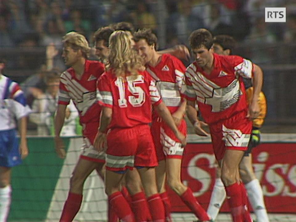 Suisse - France: match amical 1992