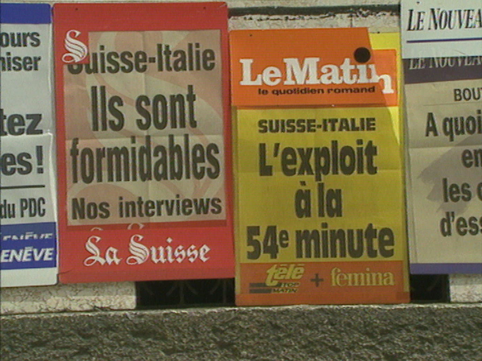 Réactions après la victoire de la Suisse sur l'Italie en 1993