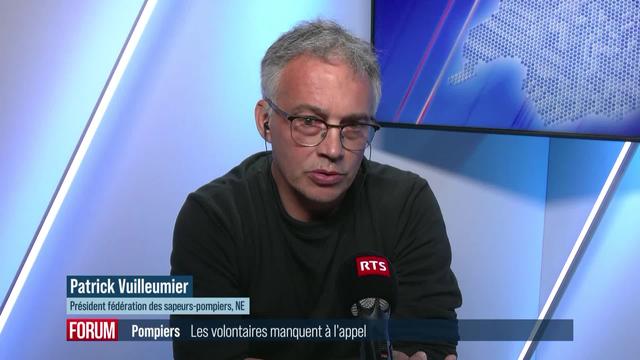 Les pompiers volontaires pourraient manquer à l'avenir: interview de Patrick Vuilleumier