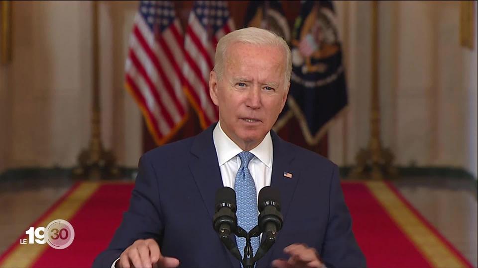 Dans un discours, le président américain Joe Biden assume le retrait américain d'Afghanistan.