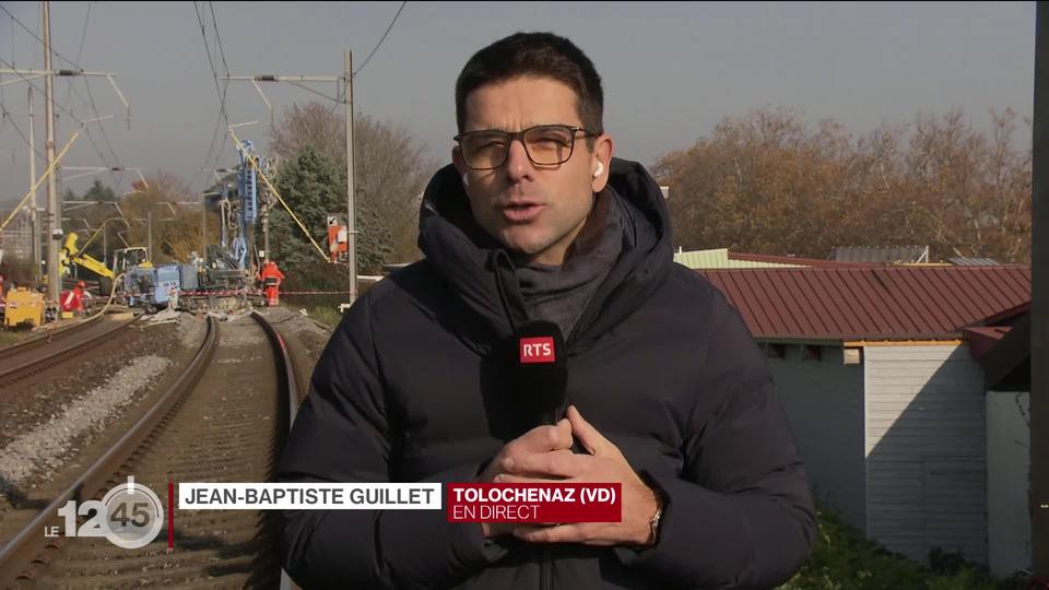 Jean-Baptiste Guillet revient sur les travaux de la ligne CFF Genève-Lausanne après un affaissement de terrain à Tolochenaz