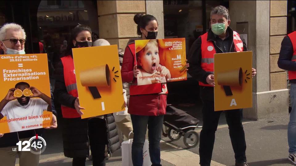 Journée de mobilisation du syndicat UNIA qui attaque Migros et demande de meilleures conditions pour les employé.e.s.