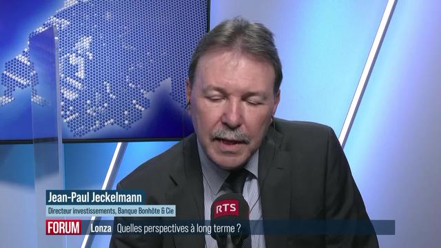 Quelles perspectives économiques à long terme pour Lonza? Interview de Jean-Paul Jeckelmann (vidéo)