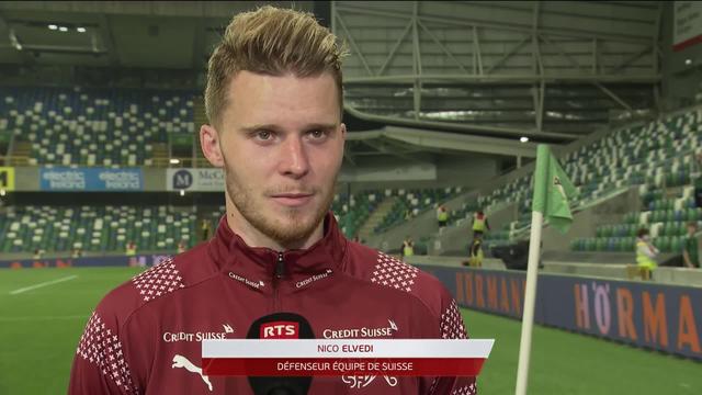 Gr.C, Irlande du Nord – Suisse (0-0): Nico Elvedi au micro de RTSsport après la rencontre