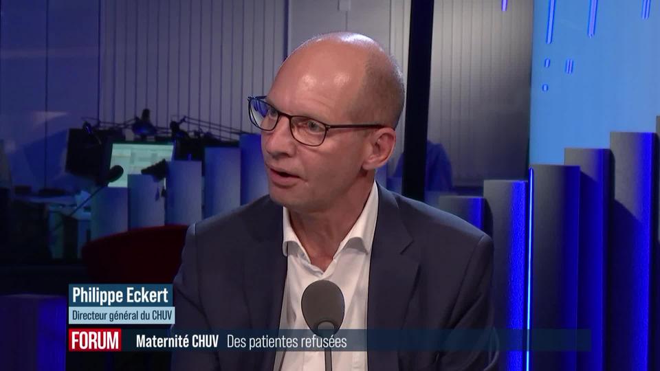 Patientes refusées à la maternité du CHUV: interview de Philippe Eckert (vidéo)