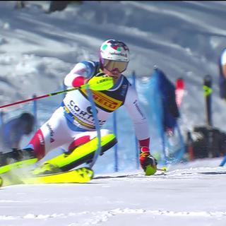 Cortina (ITA), Slalom messieurs, 1re manche: Daniel Yule (SUI)
