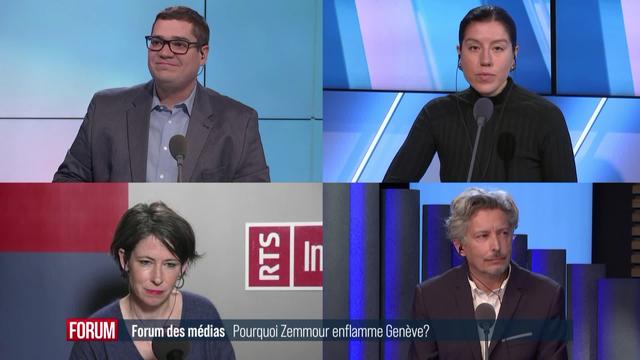 Forum des médias (vidéo) - Pourquoi Eric Zemmour enflamme Genève?