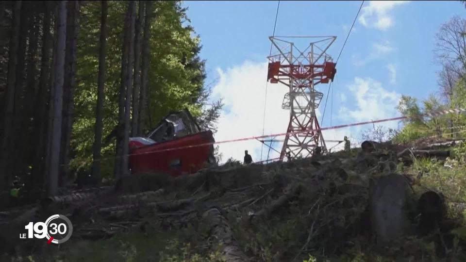 Italie: à Stresa, une cabine de téléphérique s'est décrochée faisant 13 morts et 2 blessés graves.