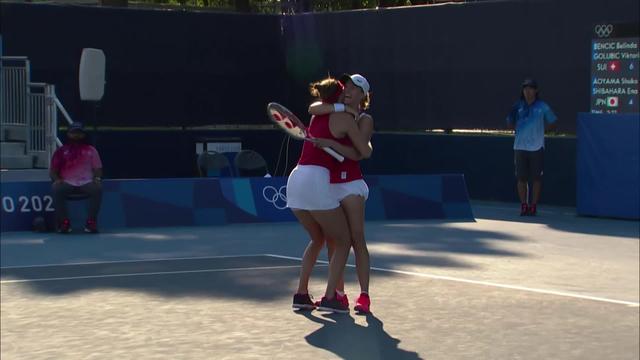 Tennis, double dames, Bencic-Golubic (SUI) – Aoyama-Shibahara (JPN) (6-4, 6-7, 10-5): la paire suisse s’impose pour son entrée en lice !