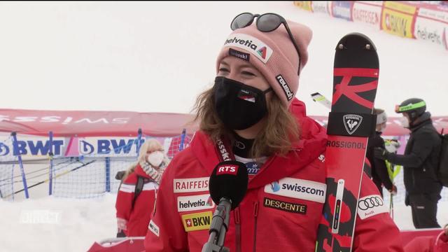 Lenzerheide (SUI), finales slalom dames: interview de Michelle Gisin (SUI) après sa belle 3e place