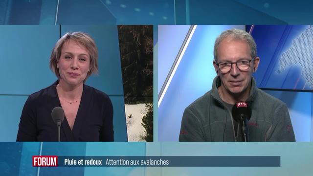 Le risque d’avalanche est élevé suite aux températures douces de fin d’année: interview de Robert Bolognesi