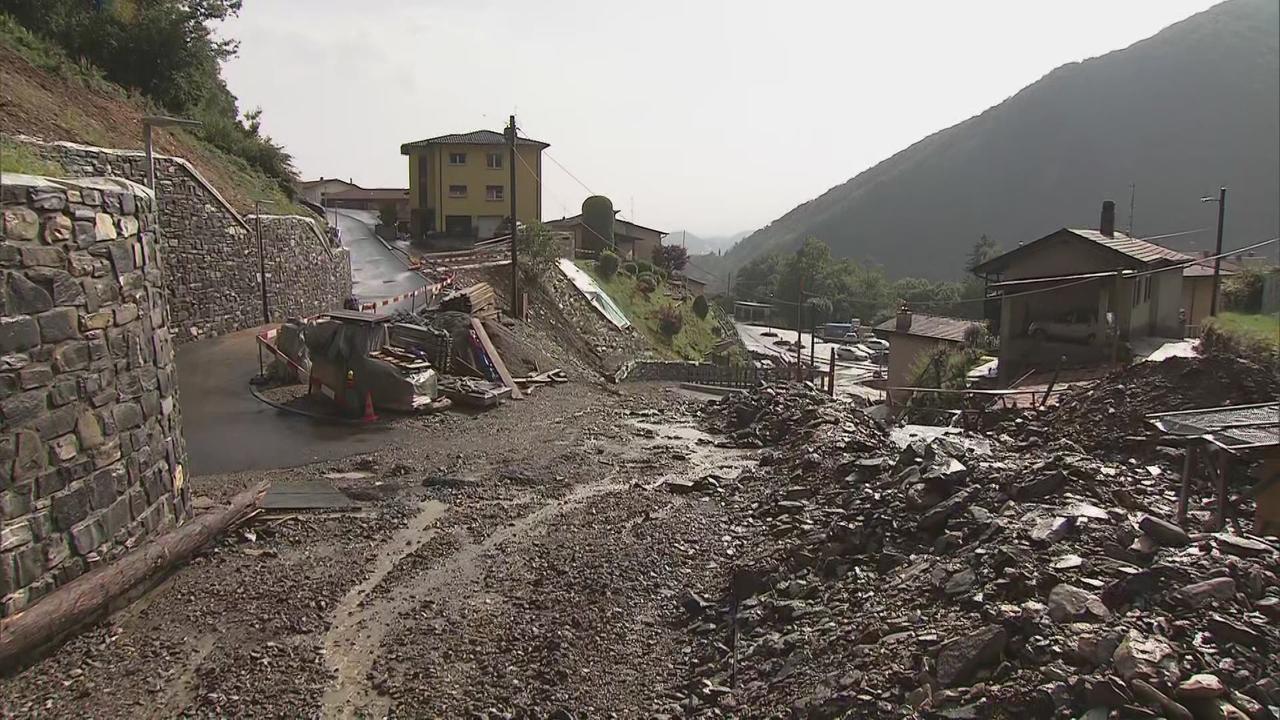 Les dégâts au Tessin sont considérables dans certaines vallées. [RSI]