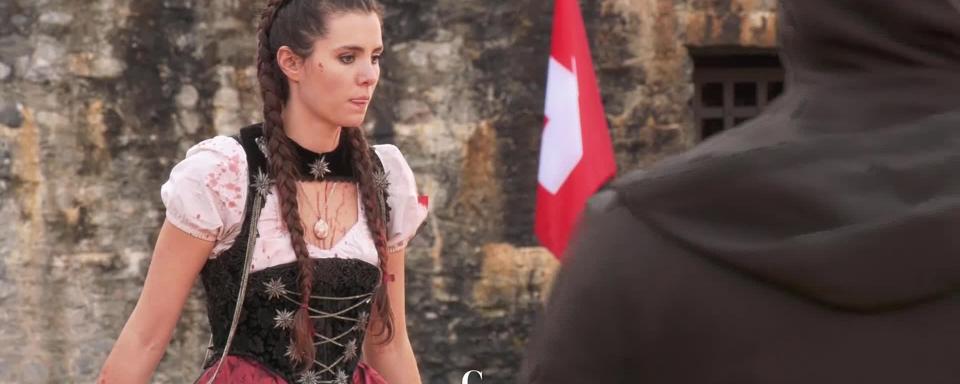 "Mad Heidi", la nouvelle adaptation filmée trash du roman de Johanna Spyri est tournée dans les arènes de Martigny.