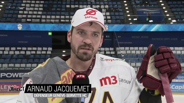 Finale, Acte I, Zoug - Genève (1-0): Jacquemet à l'interview après la défaite