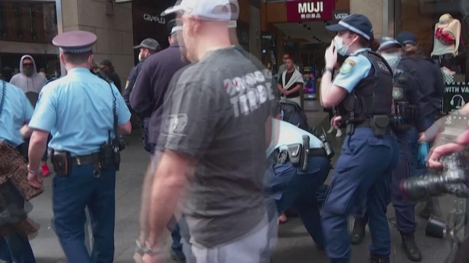 Heurts à Sydney en marge d'une manifestation contre les mesures sanitaires