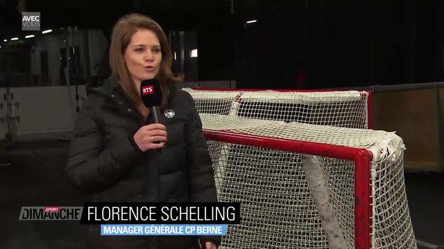 Hockey: Florence Schelling au micro de la Rts