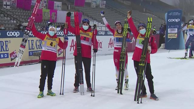 Lahti (FIN), relais dames: les Norvégiennes s'imposent devant les Suédoises 2e et les Finlandaises 3e