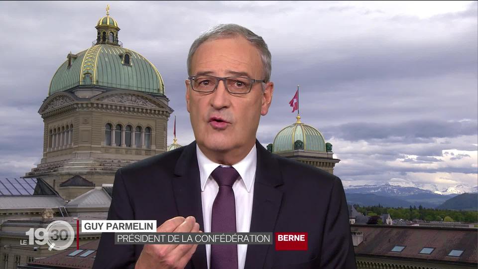 Guy Parmelin, président de la Confédération, explique le refus du gouvernement de ratifier l'accord avec l'Union européenne