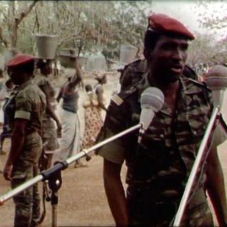 le Président Sankara- Burkina Faso [capture d'écran du Temps Présent du 21.06.1984]