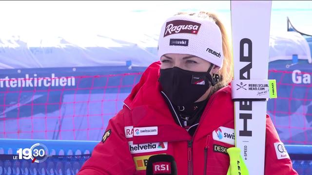 Lara Gut-Behrami remporte le super-G à Garmisch, quatrième de la saison dans la discipline.
