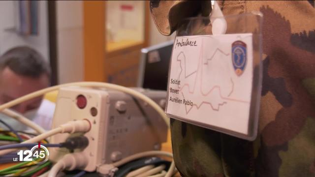 En Valais, les militaires du bataillon Hôpital 2 sont de retour dans les hôpitaux du canton pour un cours de répétition