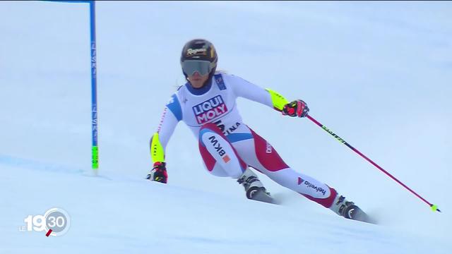 Lara Gut-Behrami décroche l'or au slalom géant. La Tessinoise remporte son deuxième titre et sa troisième médaille à Cortina.