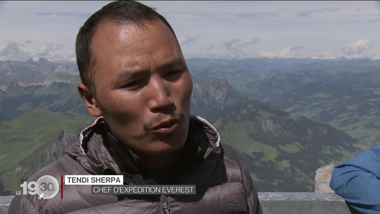 Le guide népalais Tendi Sherpa dénonce les problèmes de sur-fréquentation de l'Everest  au Festival  international du film alpin des Diablerets