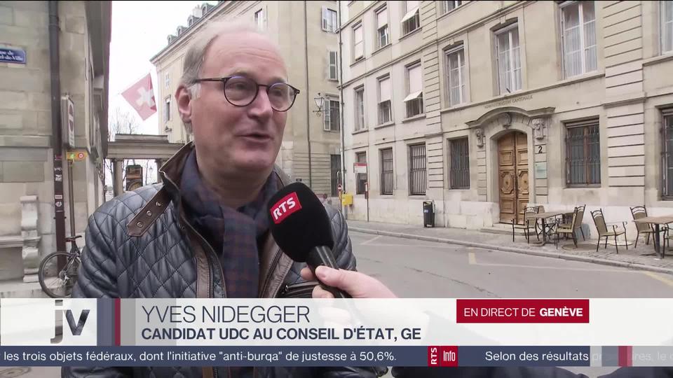 Conseil d'Etat genevois: réaction d'Yves Nidegger