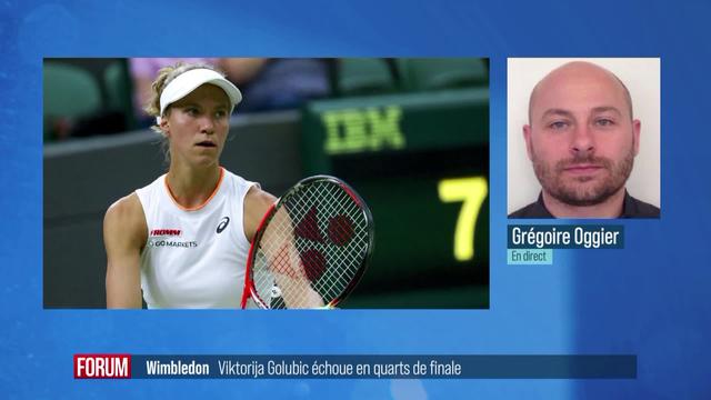 Wimbledon: clap de fin pour Viktorija Golubic après un très joli parcours