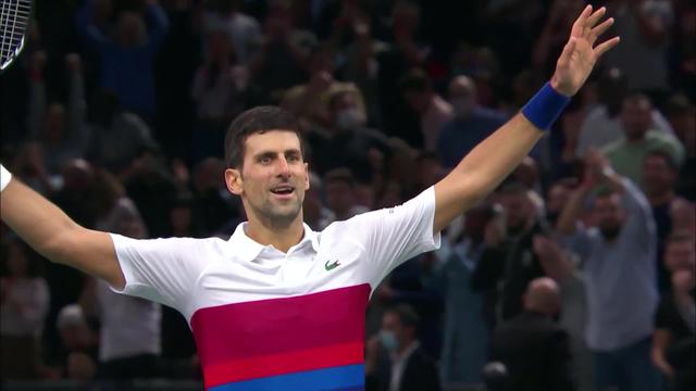 Finale Paris-Bercy, N. Djokovic (SRB) - D. Medvedev (RUS) (4-6, 6-3, 6-3):  le Serbe s'impose en 3 sets