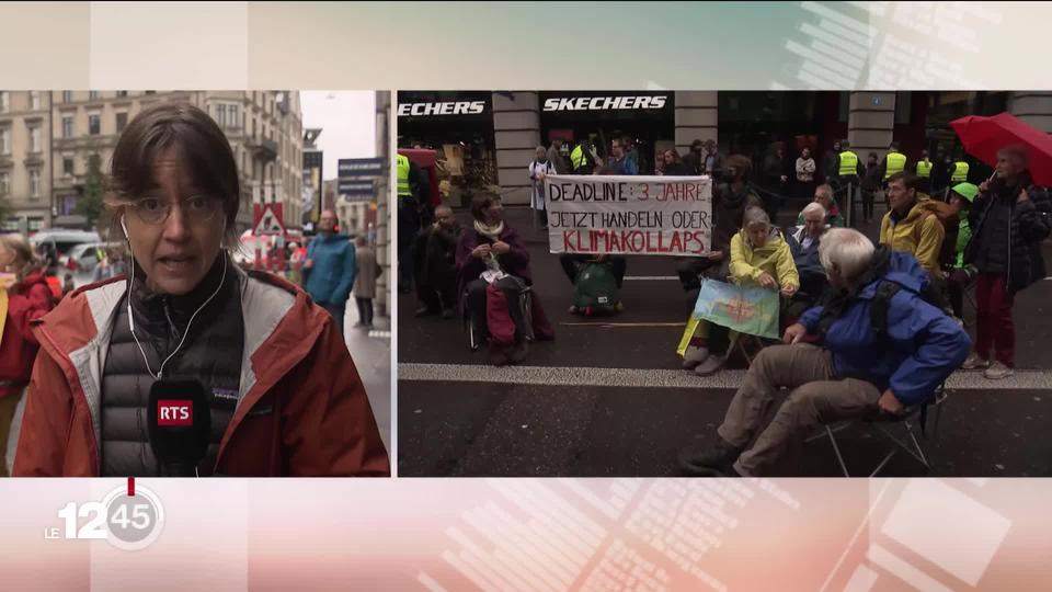 Séverine Ambrus depuis Zurich où une action importante d'Extinction Rébellion est en cours.