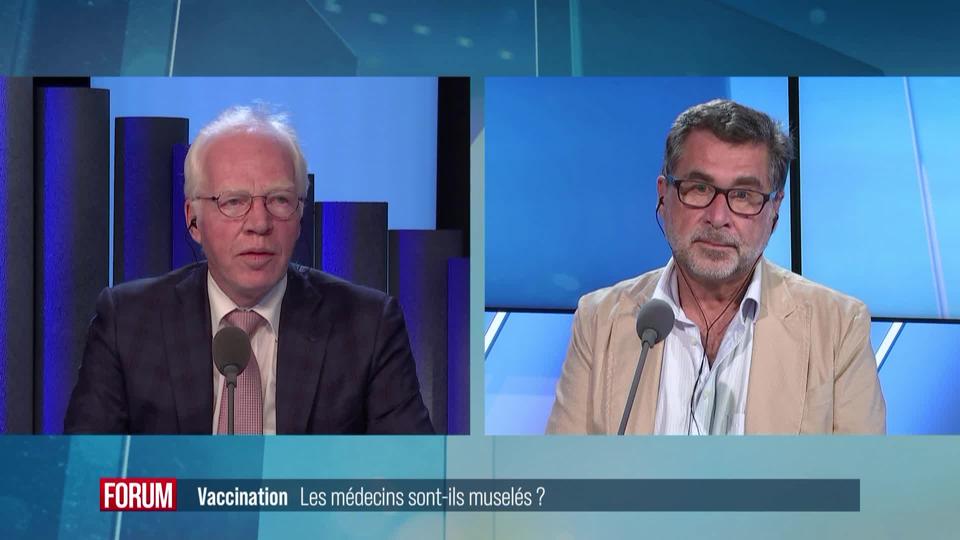 Vaccination: quelle liberté pour les médecins? Débat entre Claude-François Robert  et Jacques-André Haury (vidéo)