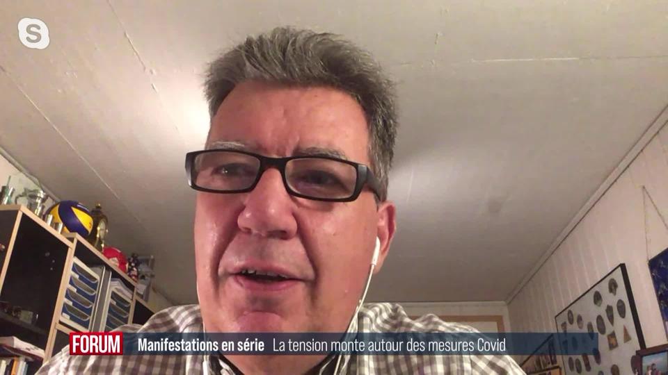 Les manifestations contre les mesures Covid se multiplient en Suisse: interview d’André Duvillard