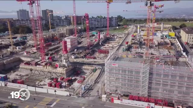 À Lausanne, l’immense écoquartier des Plaines-du-Loup sort de terre. Les riverains ont pu déambuler samedi à l’intérieur du chantier