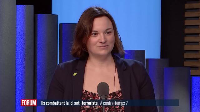 Plus de 140'000 signatures récoltées contre la loi sur le terrorisme: interview de Virginie Cavalli