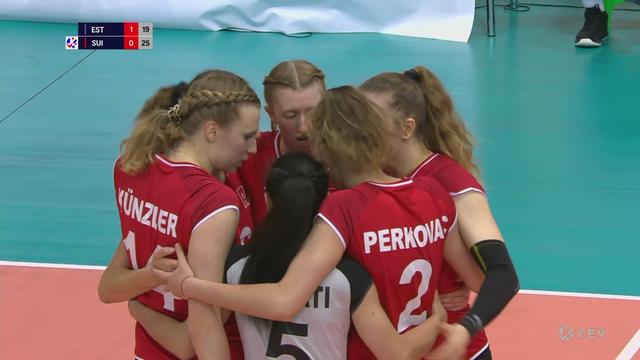 Volleyball - Qualifications Euro Dames: Estonie - Suisse 2-3 (25-18 19-25 15-25 25-23 14-16)